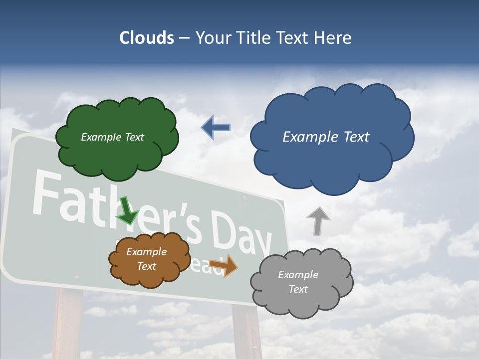 Cross Post Way PowerPoint Template