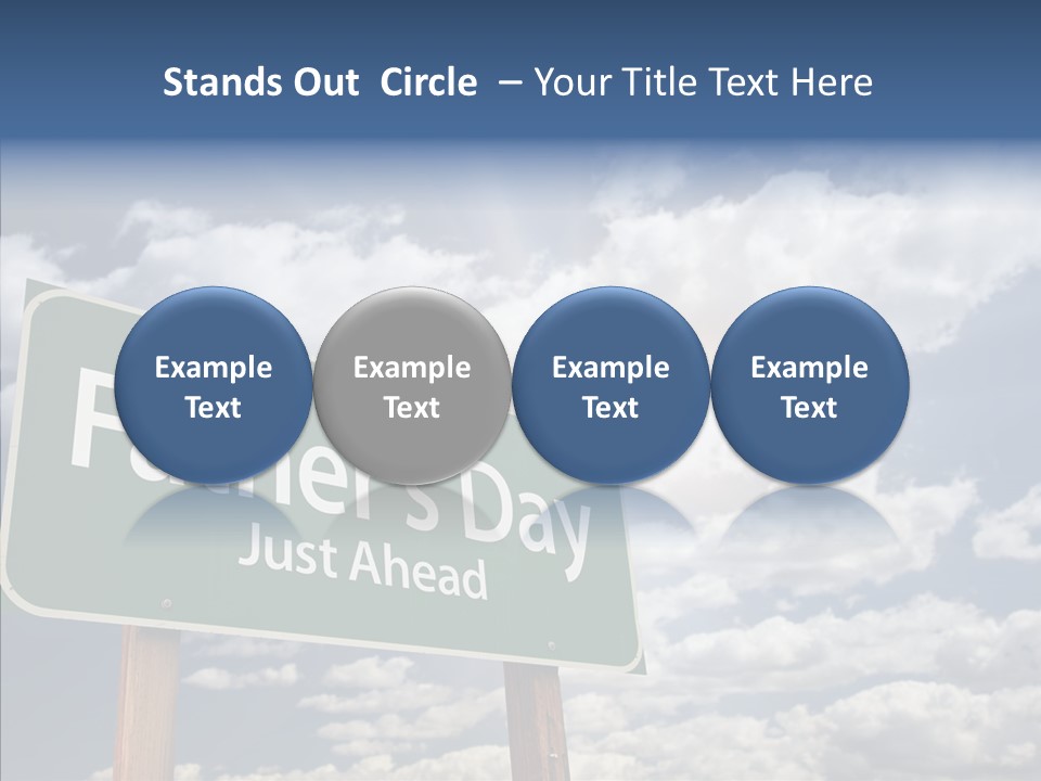 Cross Post Way PowerPoint Template
