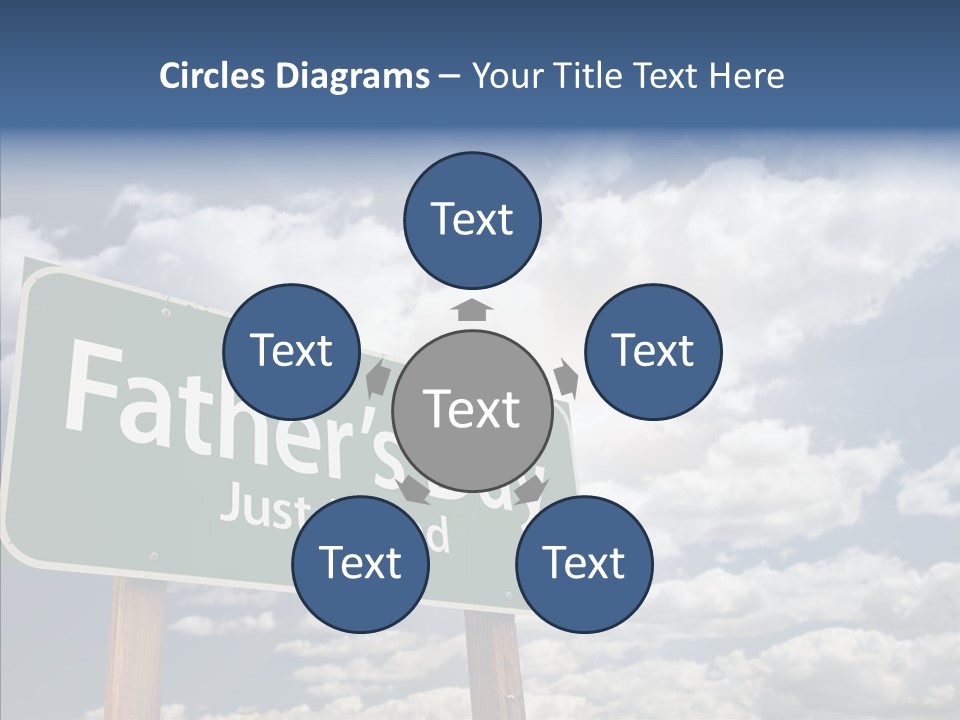 Cross Post Way PowerPoint Template