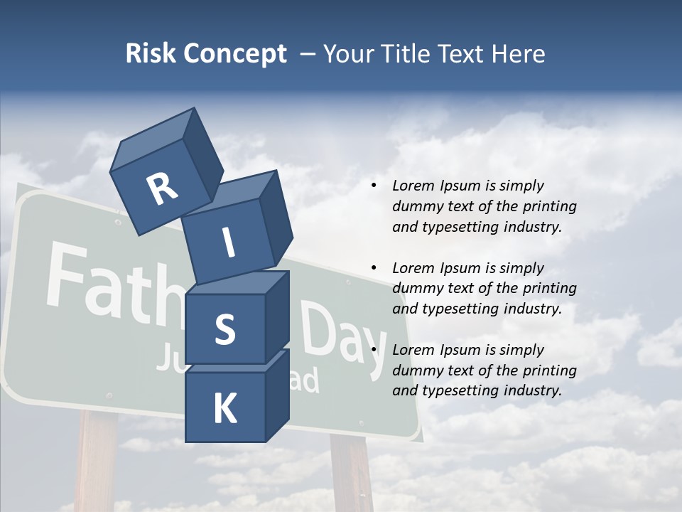 Cross Post Way PowerPoint Template