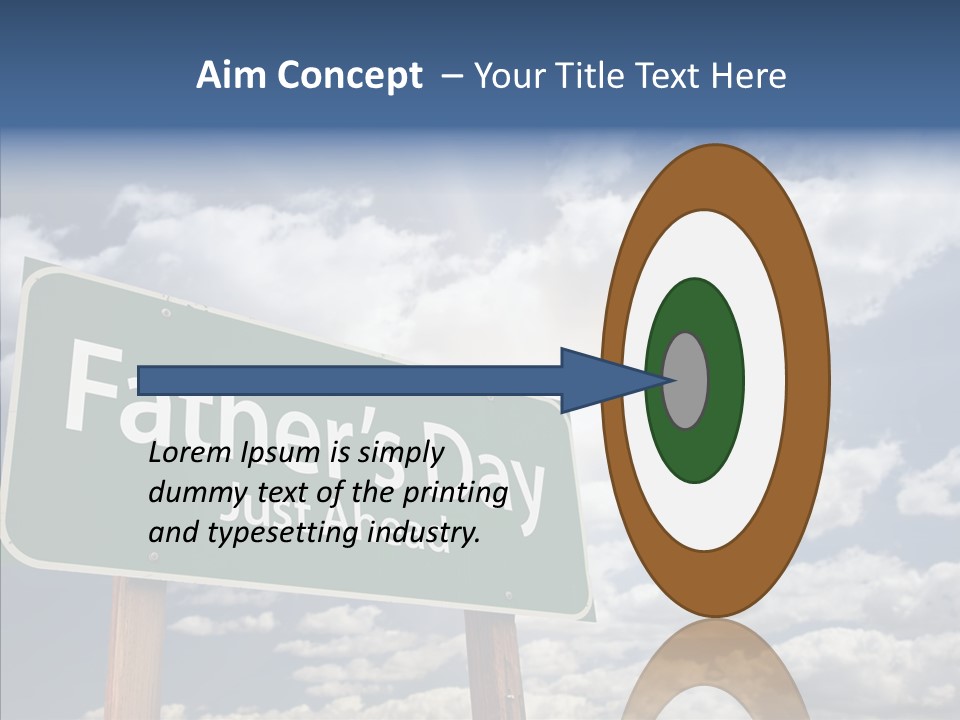 Cross Post Way PowerPoint Template