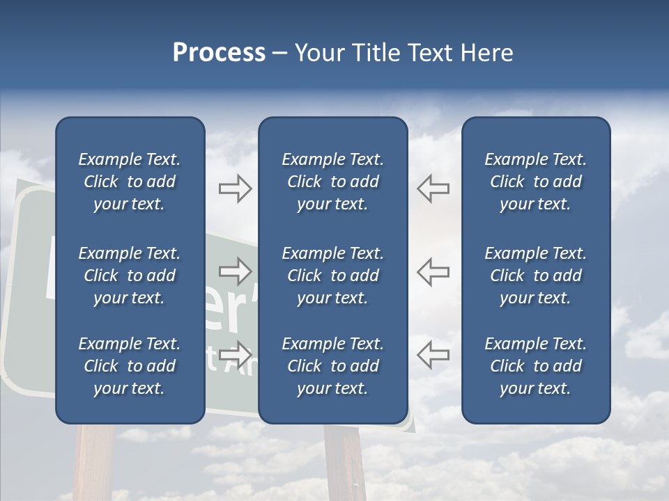 Cross Post Way PowerPoint Template