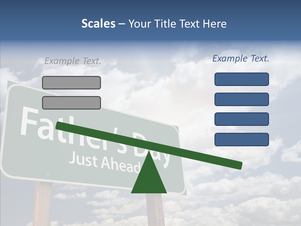 Cross Post Way PowerPoint Template