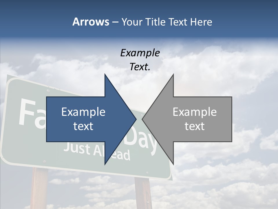 Cross Post Way PowerPoint Template