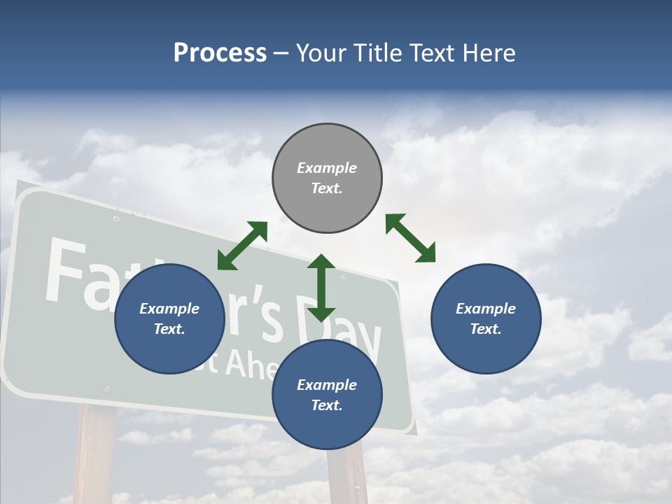 Cross Post Way PowerPoint Template