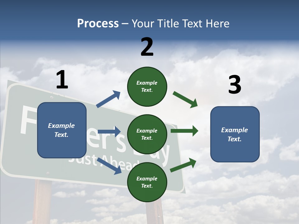 Cross Post Way PowerPoint Template