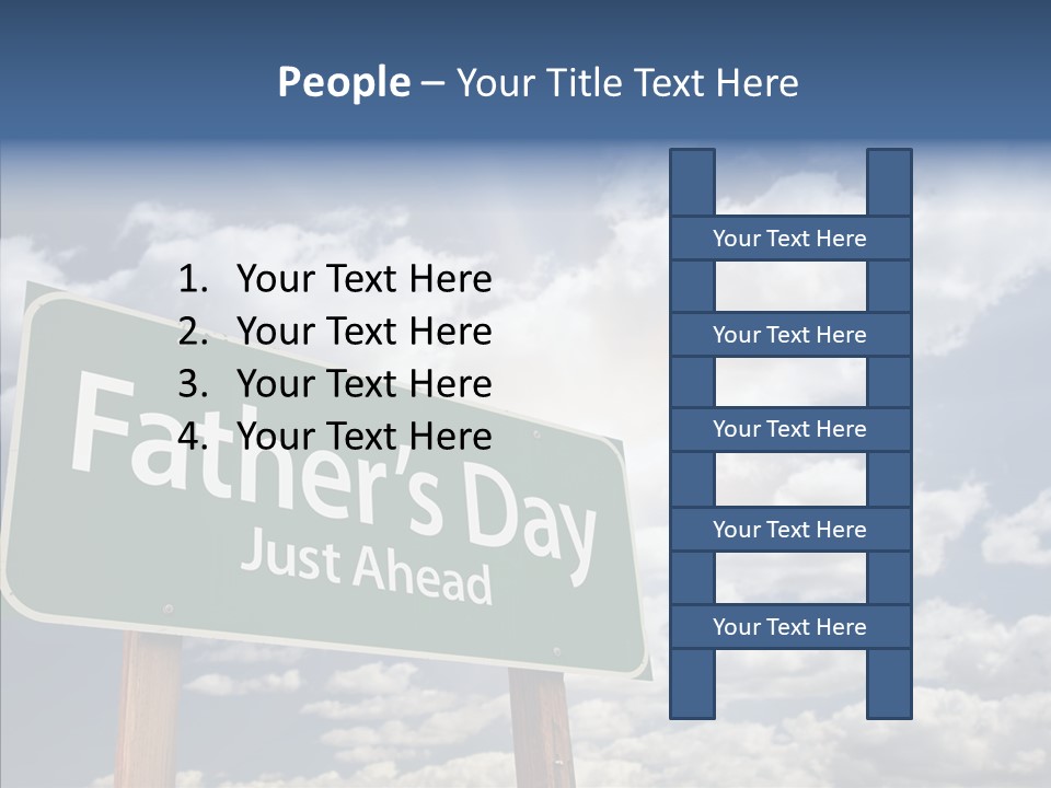 Cross Post Way PowerPoint Template