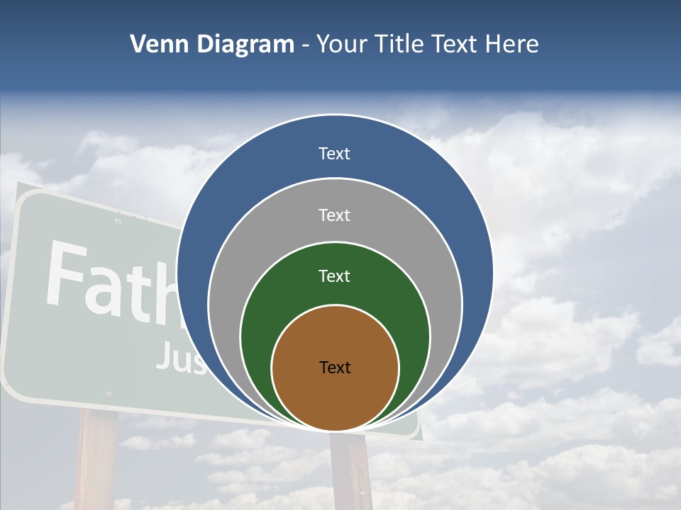 Cross Post Way PowerPoint Template