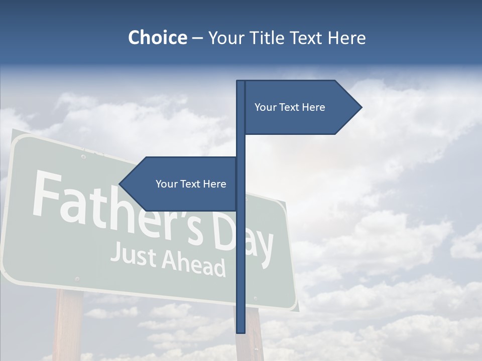 Cross Post Way PowerPoint Template