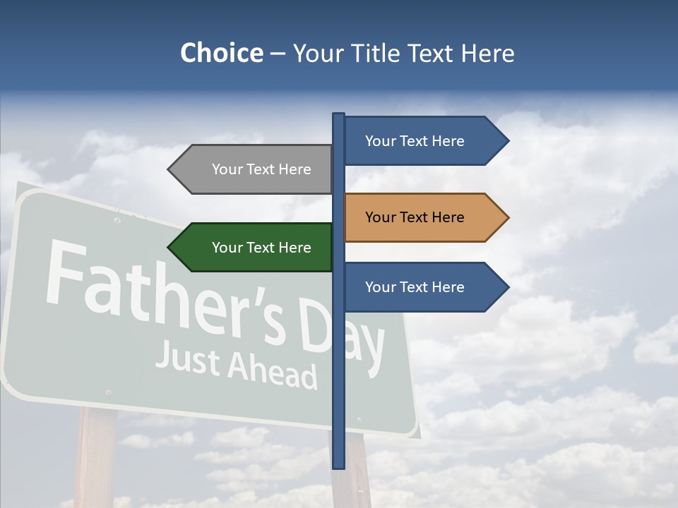 Cross Post Way PowerPoint Template
