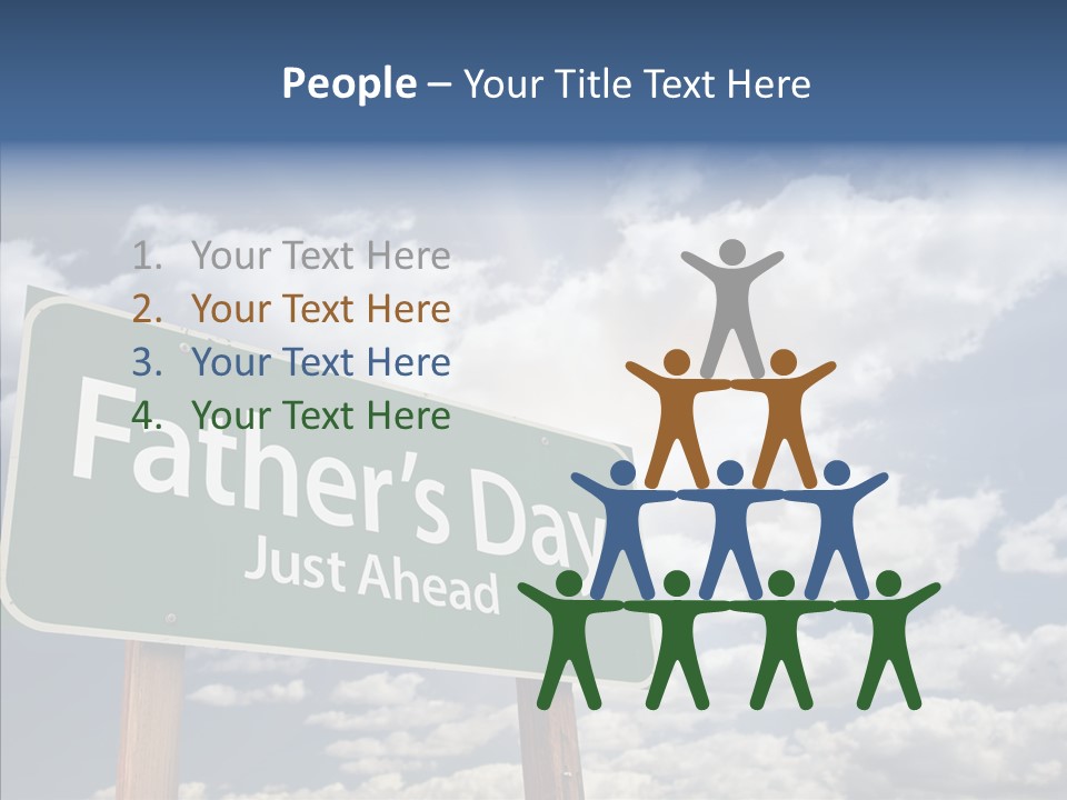 Cross Post Way PowerPoint Template