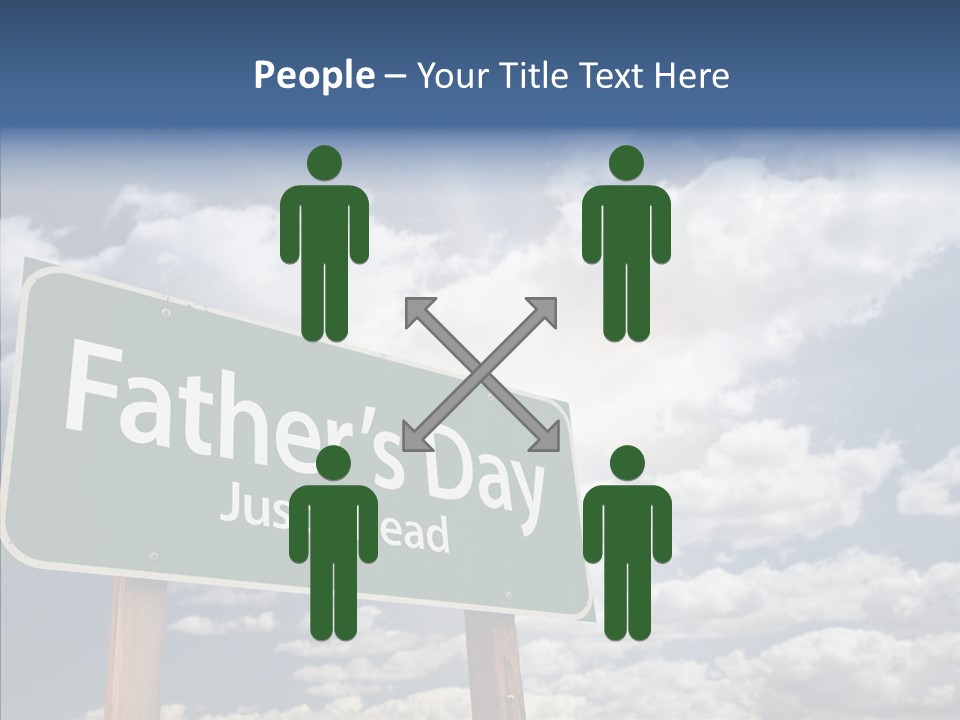 Cross Post Way PowerPoint Template