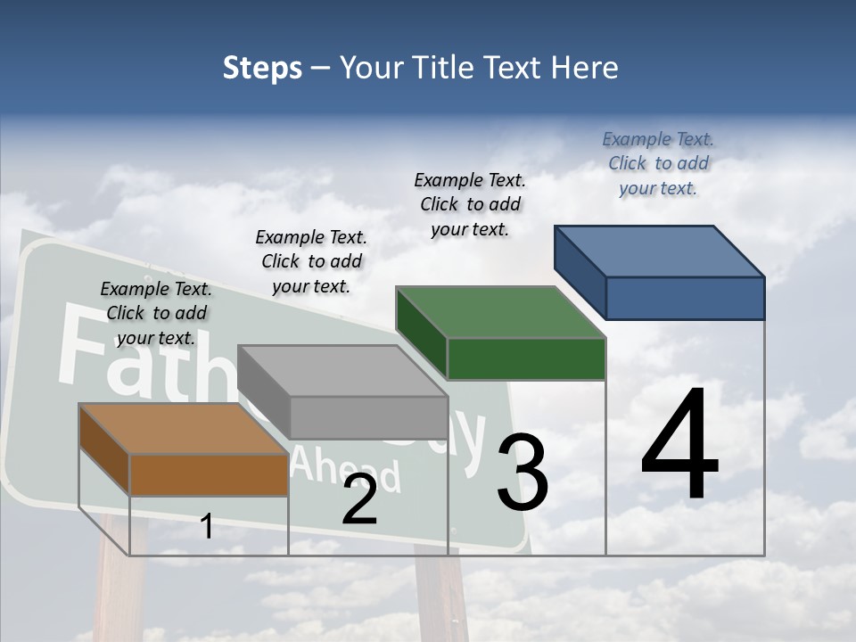 Cross Post Way PowerPoint Template