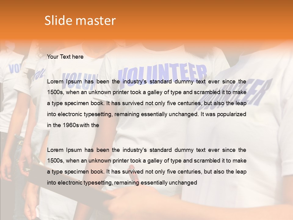 Social Service Person PowerPoint Template