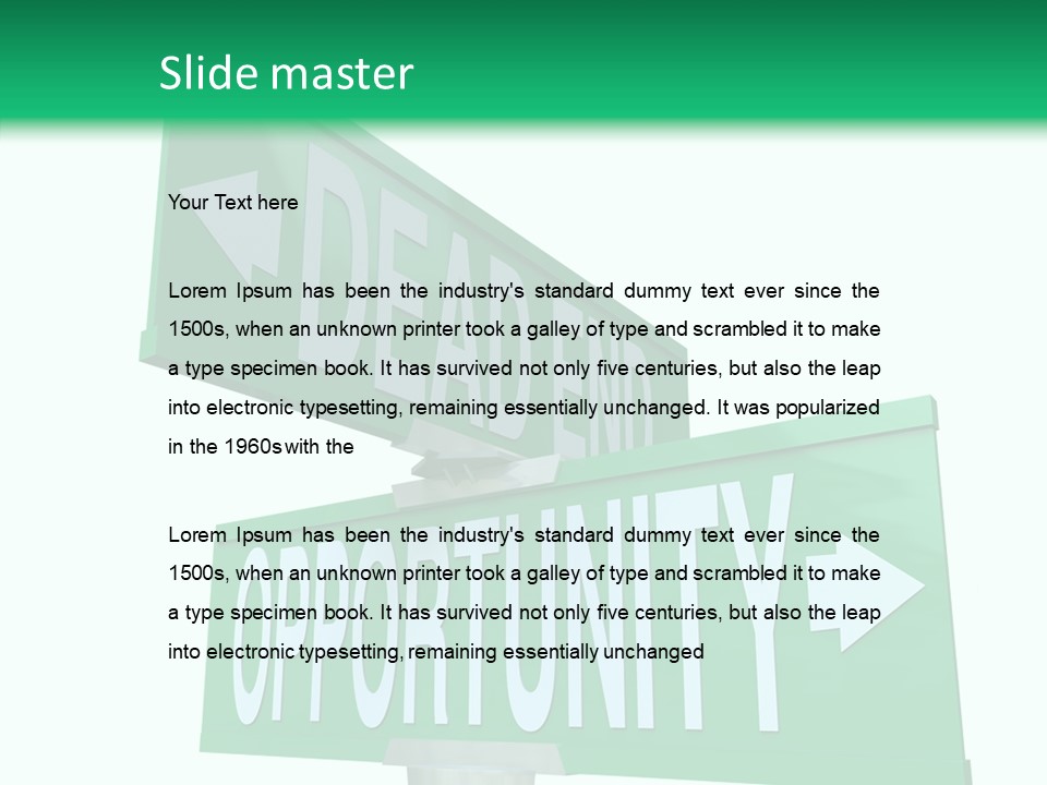 Career Grow Symbol PowerPoint Template