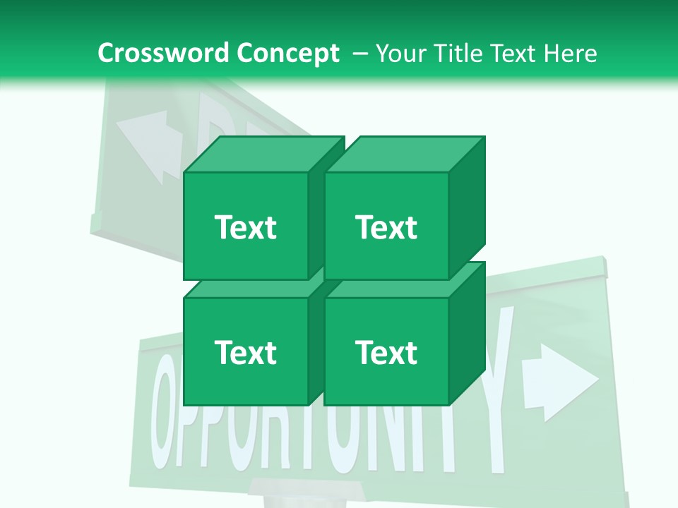 Career Grow Symbol PowerPoint Template