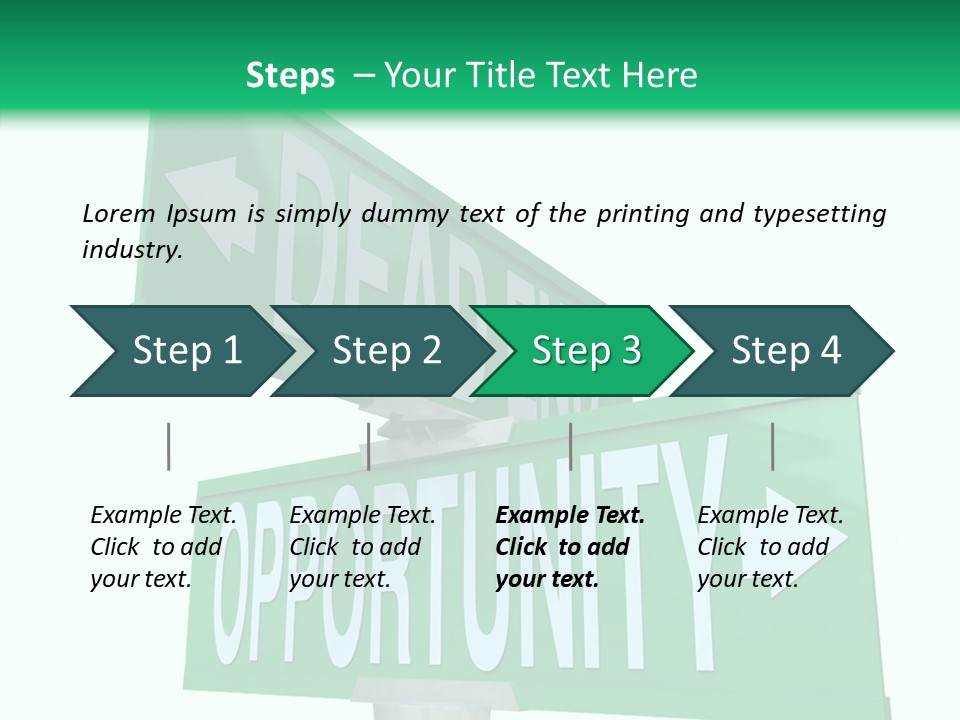 Career Grow Symbol PowerPoint Template