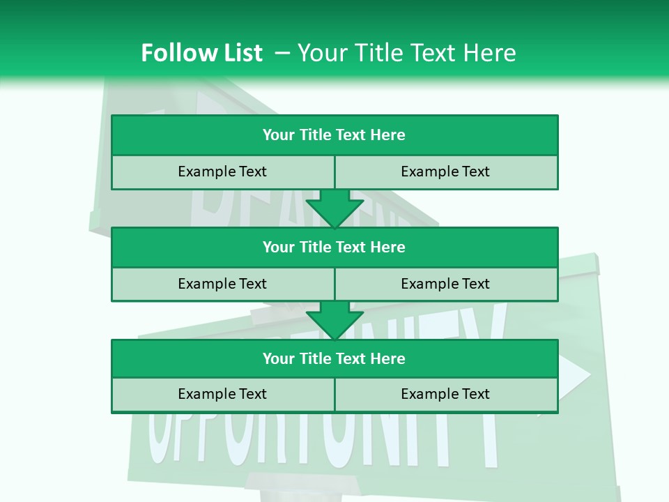 Career Grow Symbol PowerPoint Template
