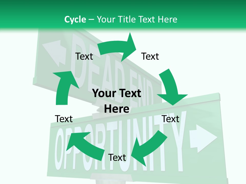 Career Grow Symbol PowerPoint Template