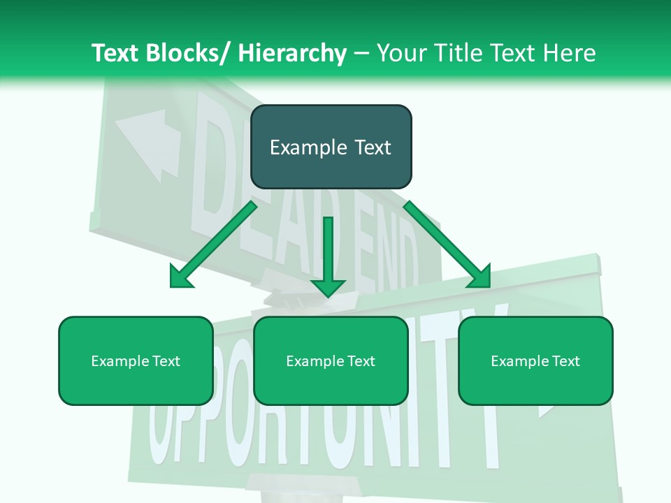 Career Grow Symbol PowerPoint Template