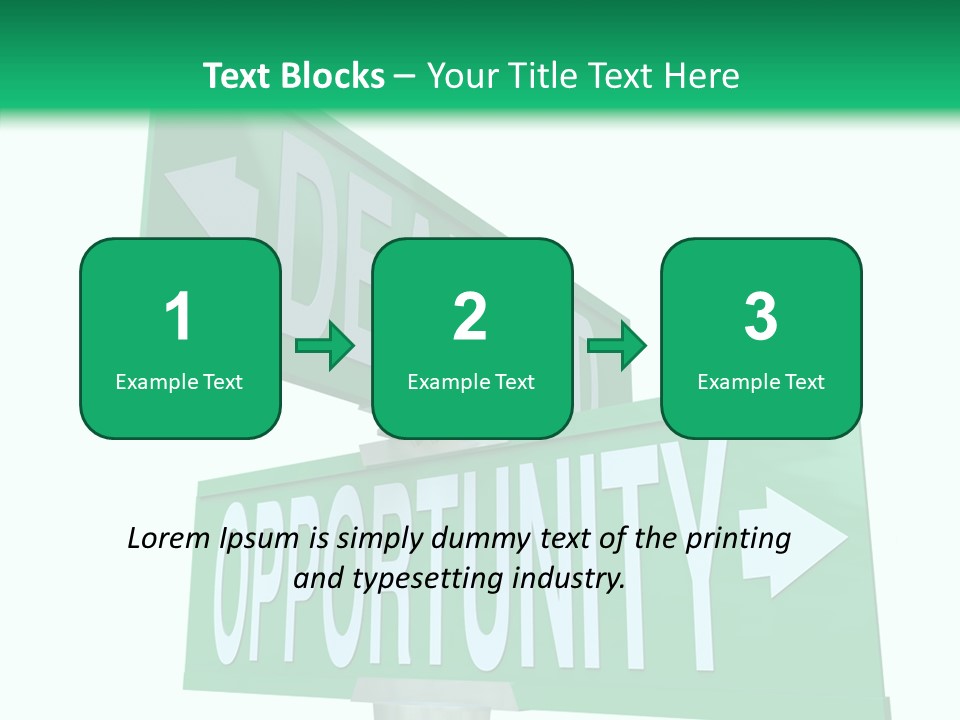 Career Grow Symbol PowerPoint Template