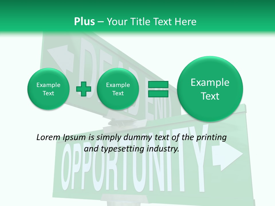 Career Grow Symbol PowerPoint Template