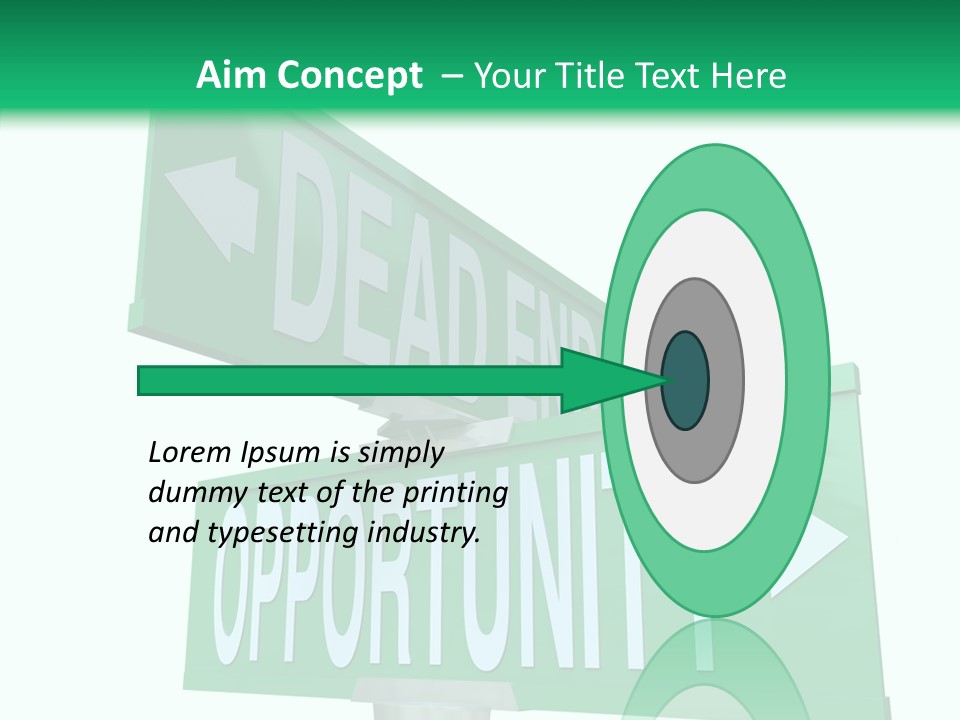 Career Grow Symbol PowerPoint Template