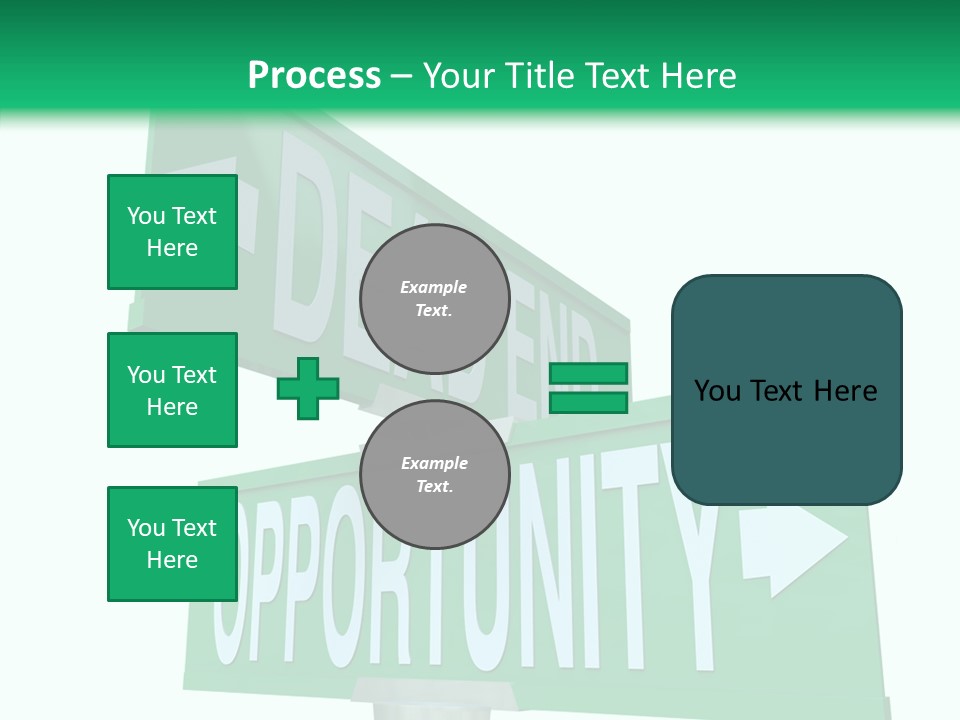 Career Grow Symbol PowerPoint Template