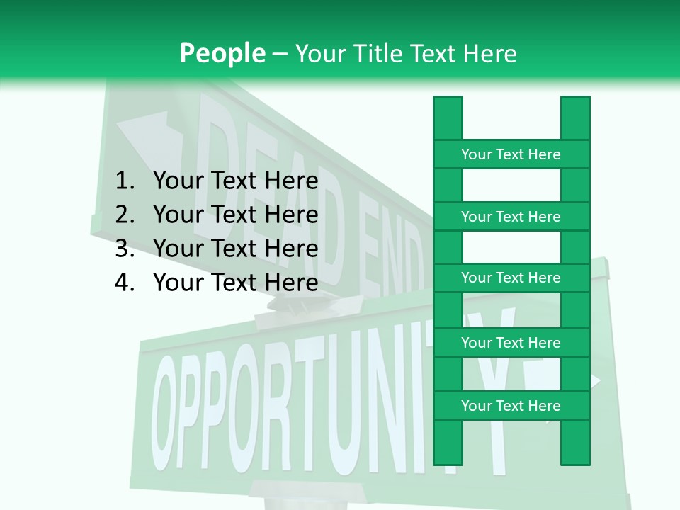 Career Grow Symbol PowerPoint Template