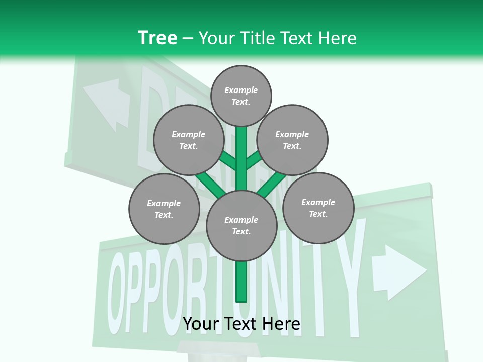 Career Grow Symbol PowerPoint Template