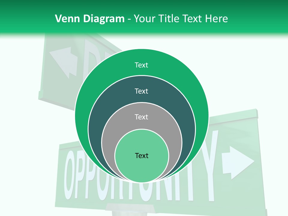 Career Grow Symbol PowerPoint Template