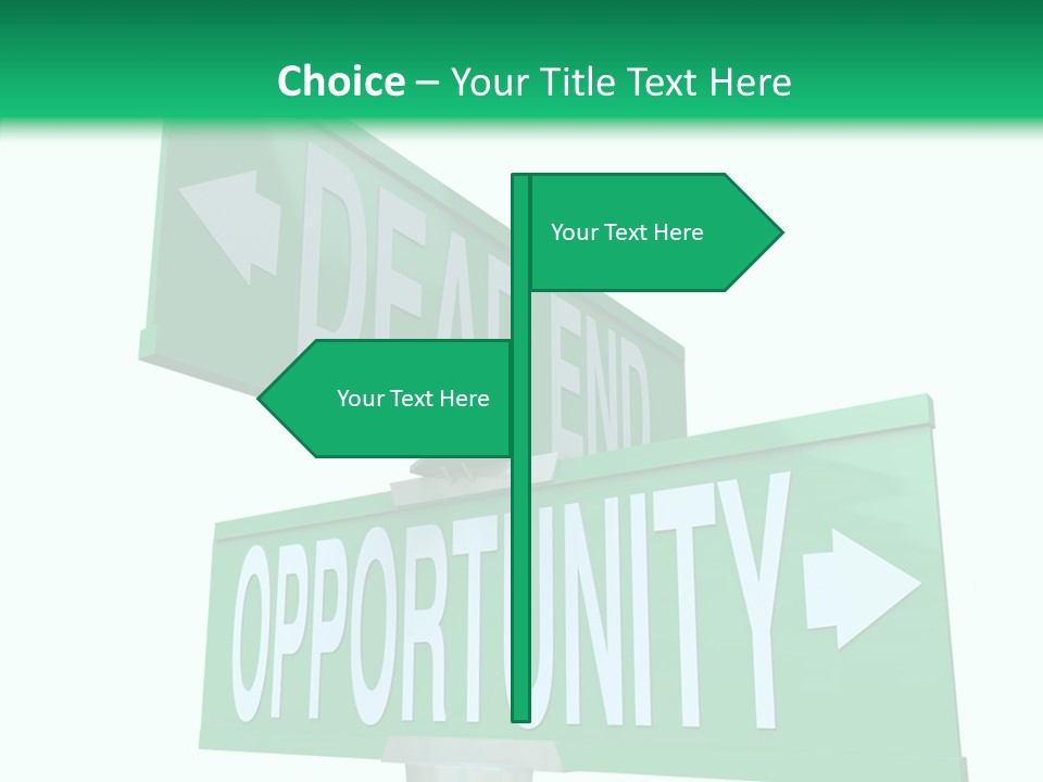 Career Grow Symbol PowerPoint Template