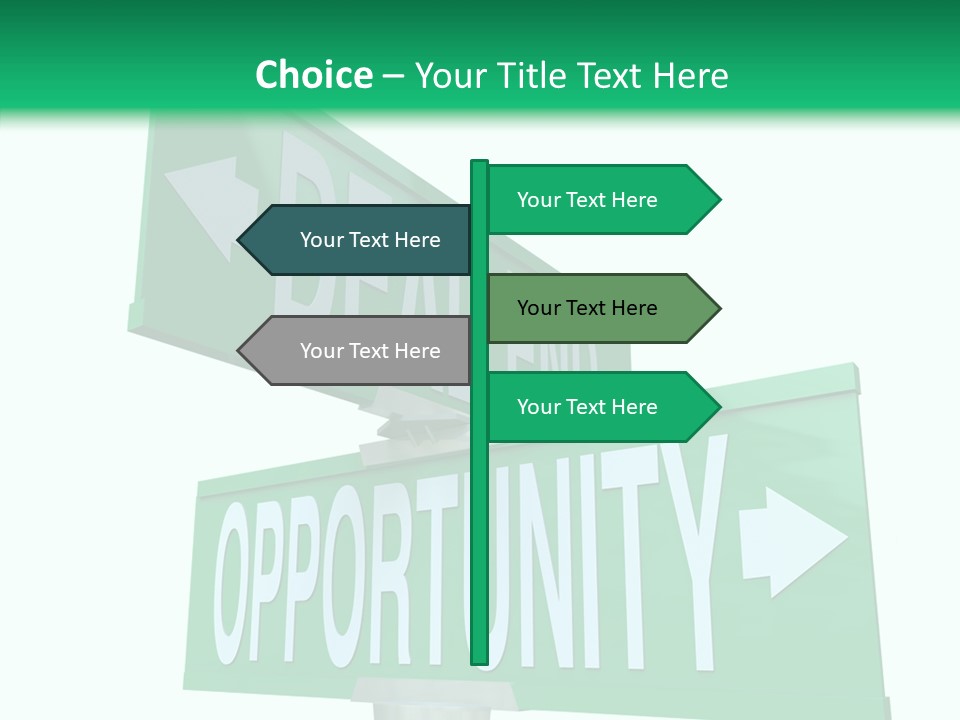 Career Grow Symbol PowerPoint Template