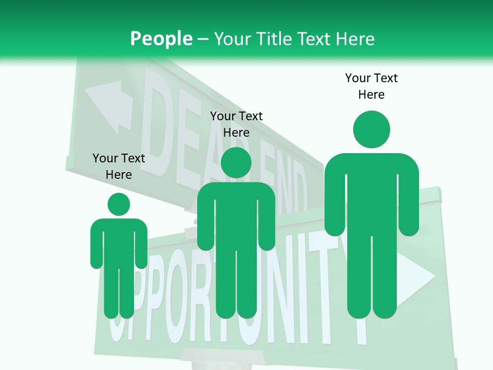 Career Grow Symbol PowerPoint Template