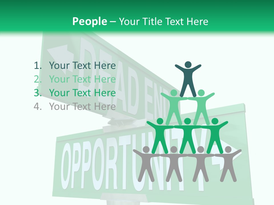 Career Grow Symbol PowerPoint Template