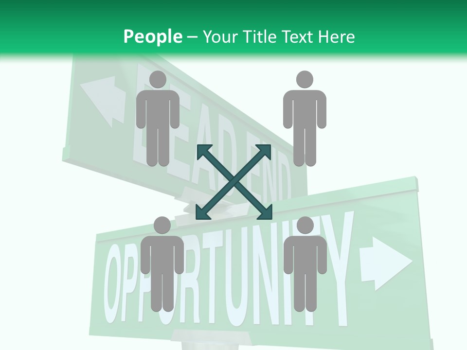 Career Grow Symbol PowerPoint Template