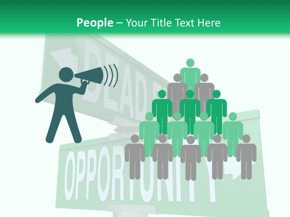 Career Grow Symbol PowerPoint Template