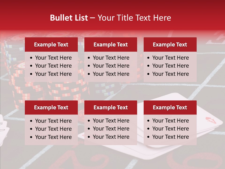 Chip Success Bet PowerPoint Template