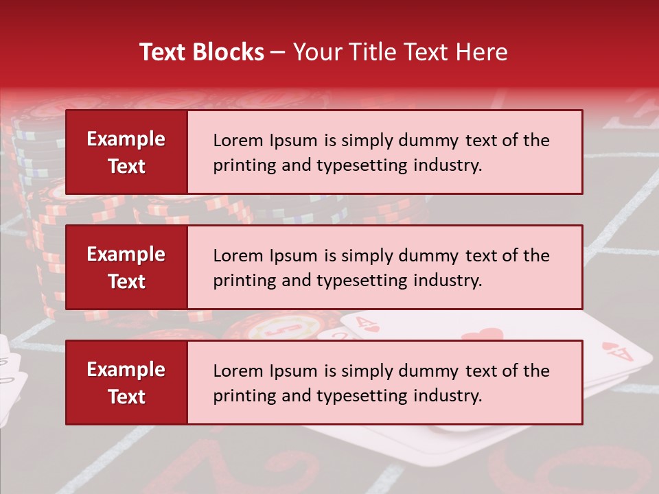 Chip Success Bet PowerPoint Template