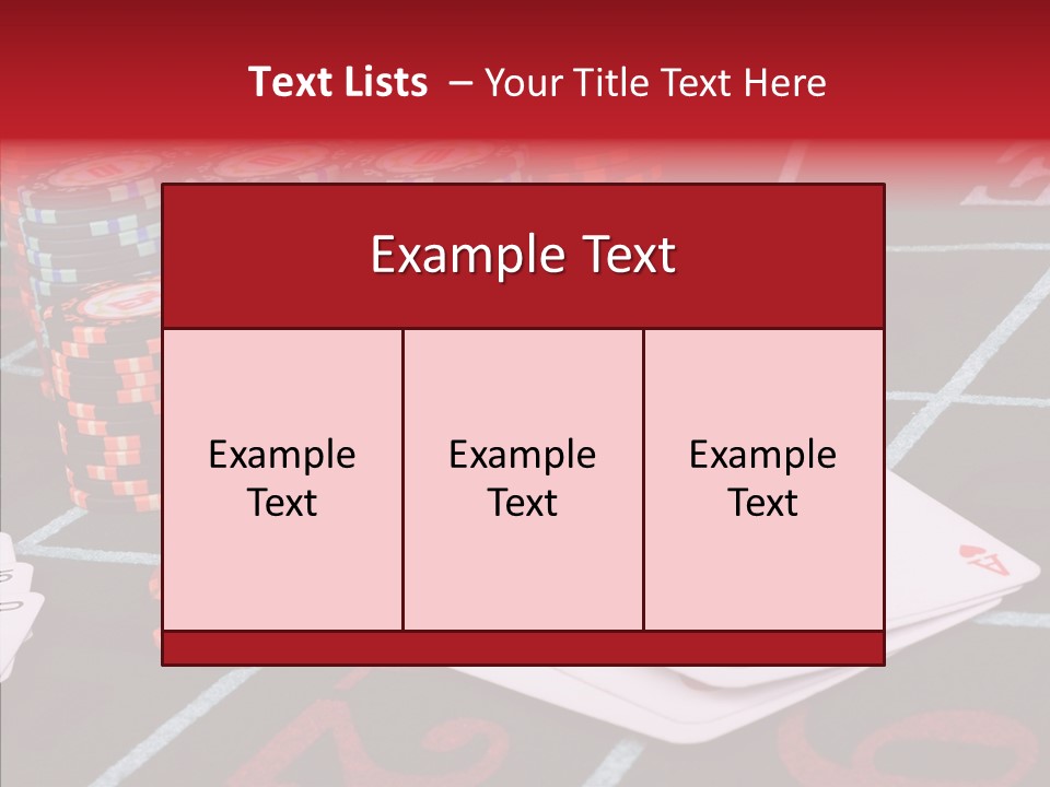 Chip Success Bet PowerPoint Template