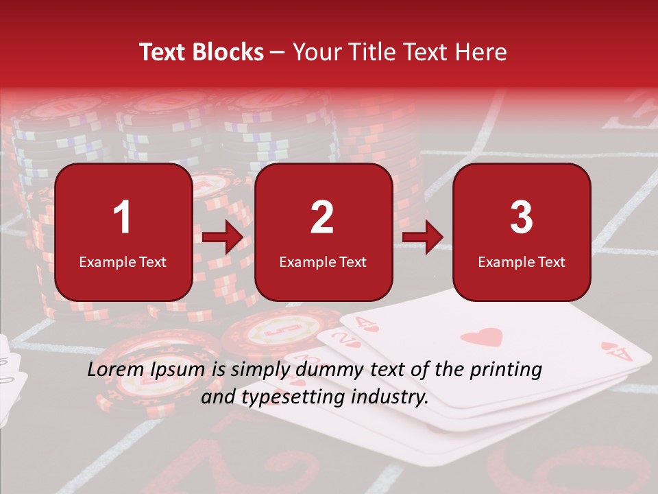 Chip Success Bet PowerPoint Template