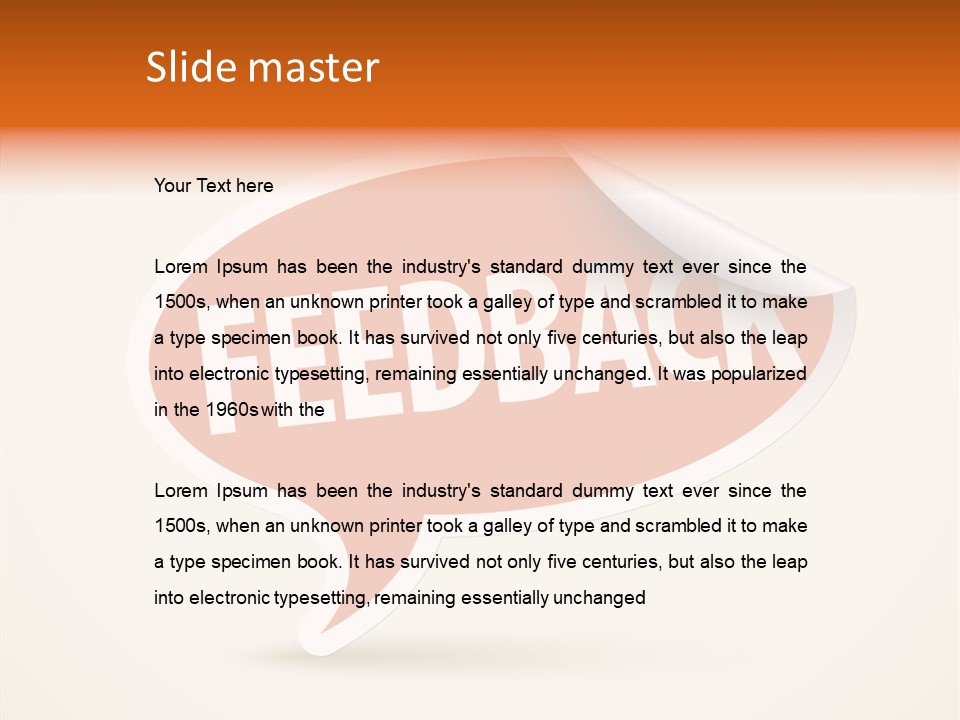 Tag Comment Label PowerPoint Template