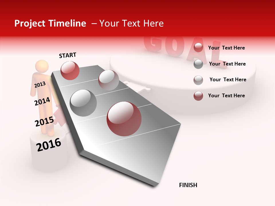 Stick Figure Jigsaw Bridge PowerPoint Template