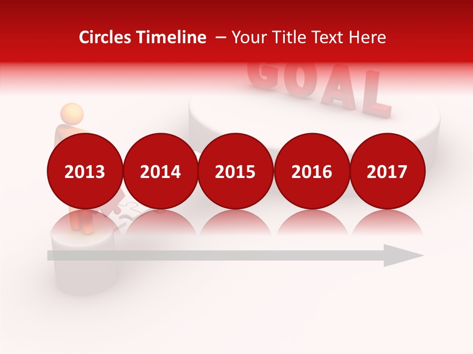 Stick Figure Jigsaw Bridge PowerPoint Template