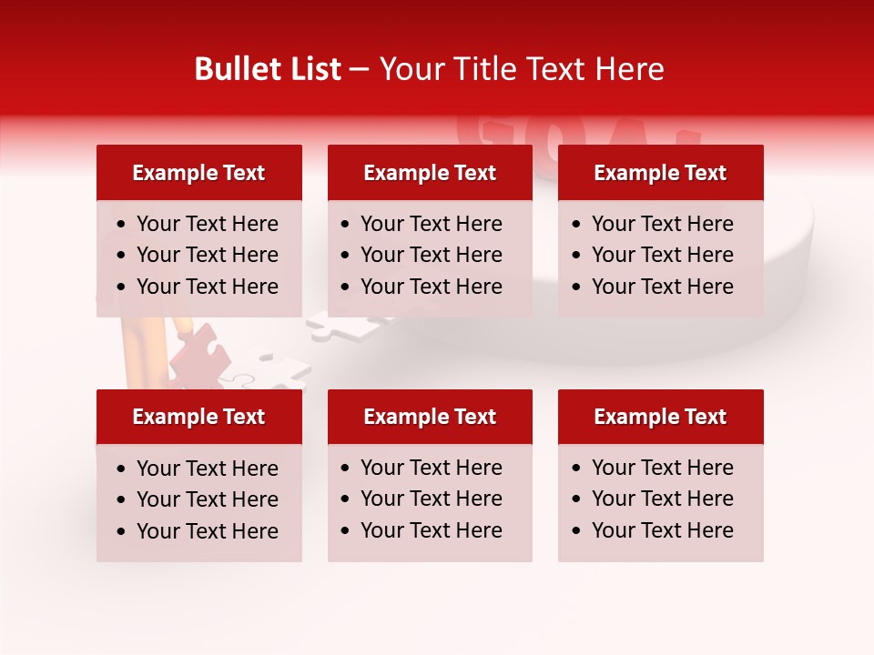 Stick Figure Jigsaw Bridge PowerPoint Template