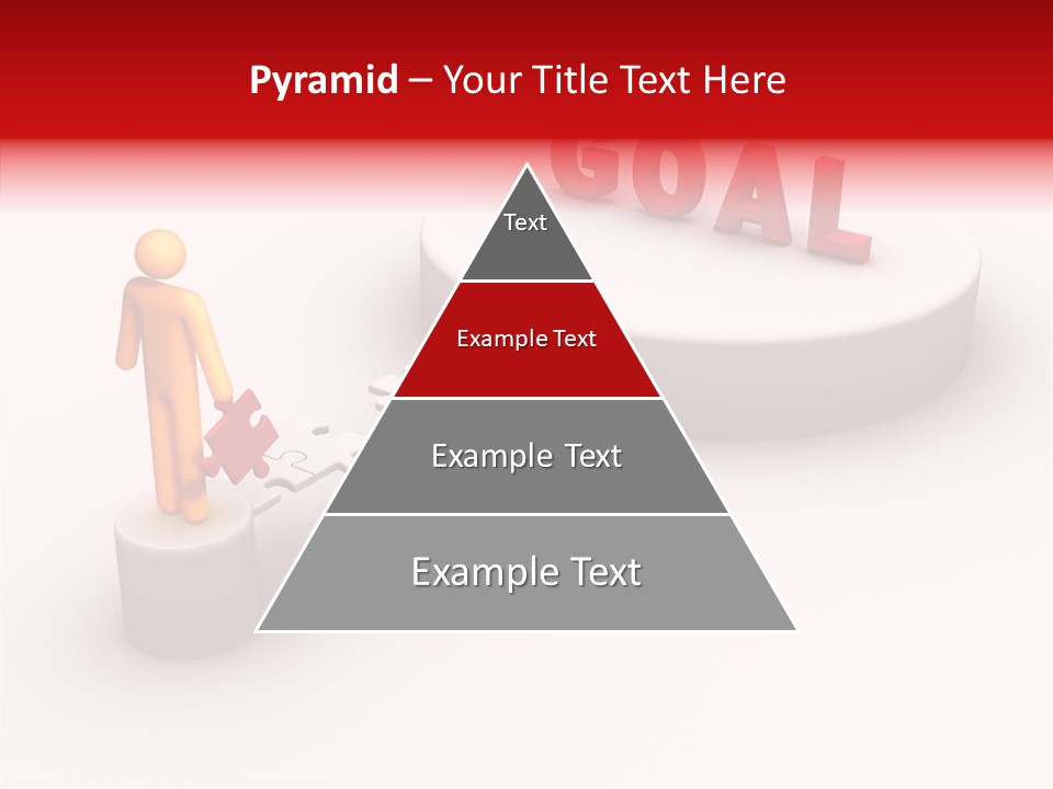 Stick Figure Jigsaw Bridge PowerPoint Template