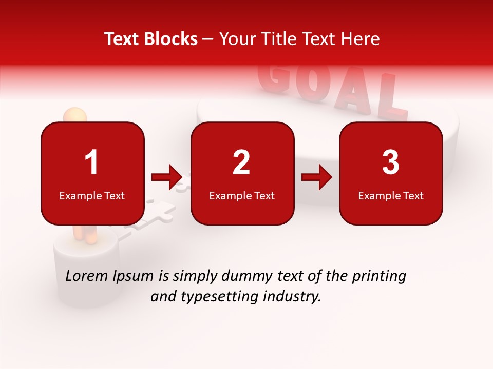 Stick Figure Jigsaw Bridge PowerPoint Template