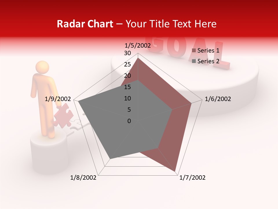 Stick Figure Jigsaw Bridge PowerPoint Template