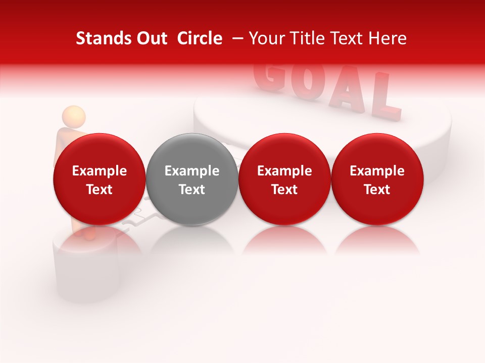 Stick Figure Jigsaw Bridge PowerPoint Template