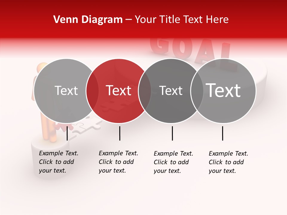 Stick Figure Jigsaw Bridge PowerPoint Template